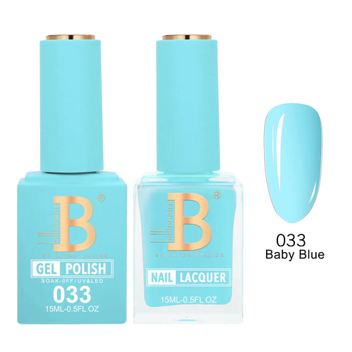 Billionaire Imperial 033 Baby Blue - Duo Gel Polish & Lacquer