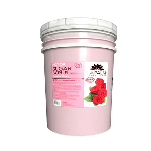 LA PALM Oil Sugar Scrub Rose Bucket