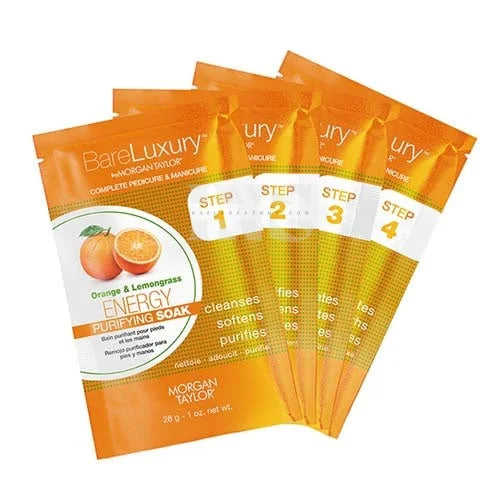 BARE LUXURY PEDI 4 Step ENERGY - Orange & Lemongrass 48/Box