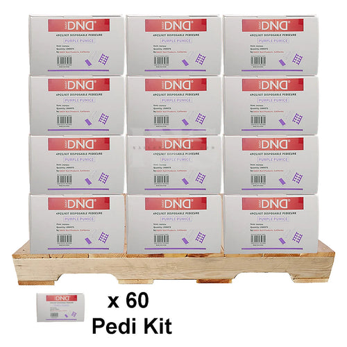 DND Disposable Pedicure Kit 4 Purple 200/Box - 60/Case per PALLET (W1)