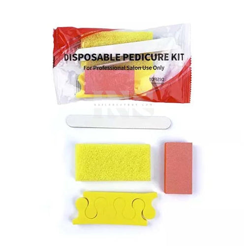 DND Disposable Pedicure Kit 4 (Yellow Pumice/Toe Sep)