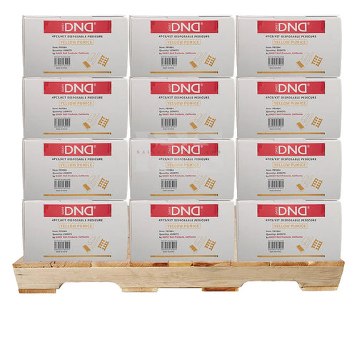 DND Disposable Pedicure Kit 4 Yellow 200/Case - 60/Case per PALLET (W1)