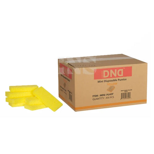 DND Disposable Yellow Pumice Mini 400/Box - Pumice