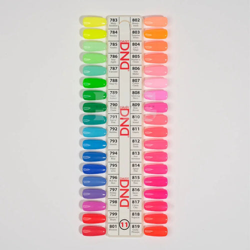 DND Duo Gel - Collection 11 (783-819) - 36 pc - Free Chart