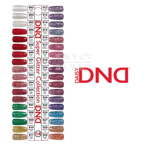 DND Duo Gel - Collection 14 (893 - 929) - 36 pc - Free Chart