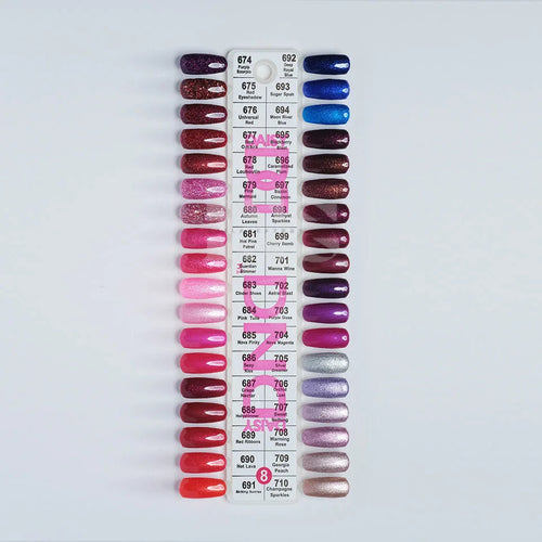 DND Duo Gel - Collection 8 (674 - 710) - 36 pc - Free Chart