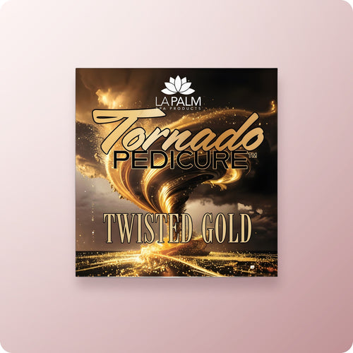LA PALM Tornado 5 Step Pedicure Twisted Gold - Single