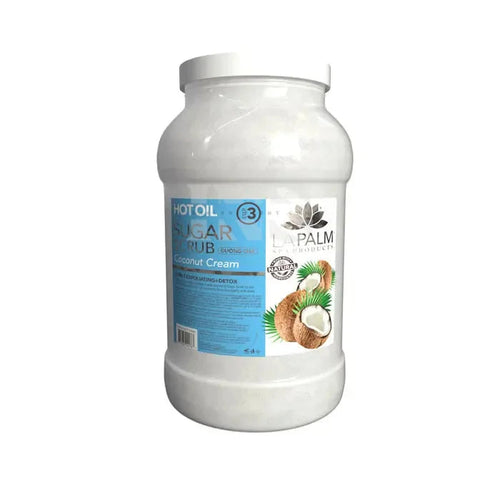 LA PALM Oil Sugar Scrub Coconut Cream Gallon - Spa Treatment