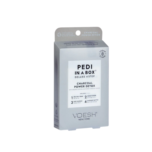 Voesh pedi in a box 4 step - single - charcoal detox - spa