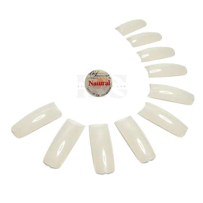 #0 LAMOUR Tips Natural 50 pcs (10 pks) - Nail Tip