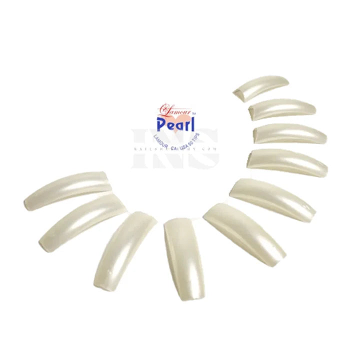 #0 LAMOUR Tips Pearl 50 pcs (10 pks) - Nail Tip