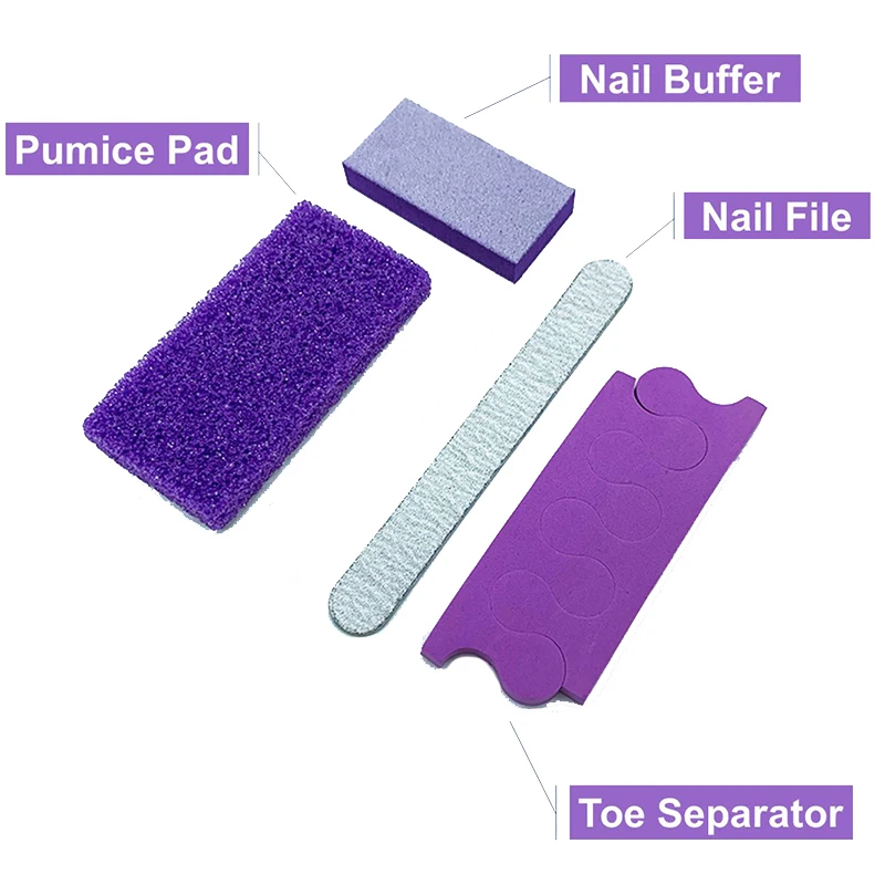 DND Disposable Pedicure Kit 4 Purple 200/Box