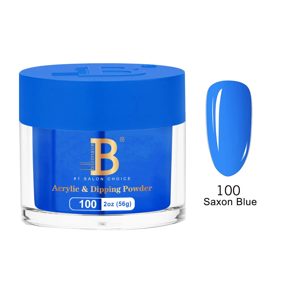 Billionaire Imperial Acrylic & Dipping Powder 100 Saxon Blue 2 oz jar