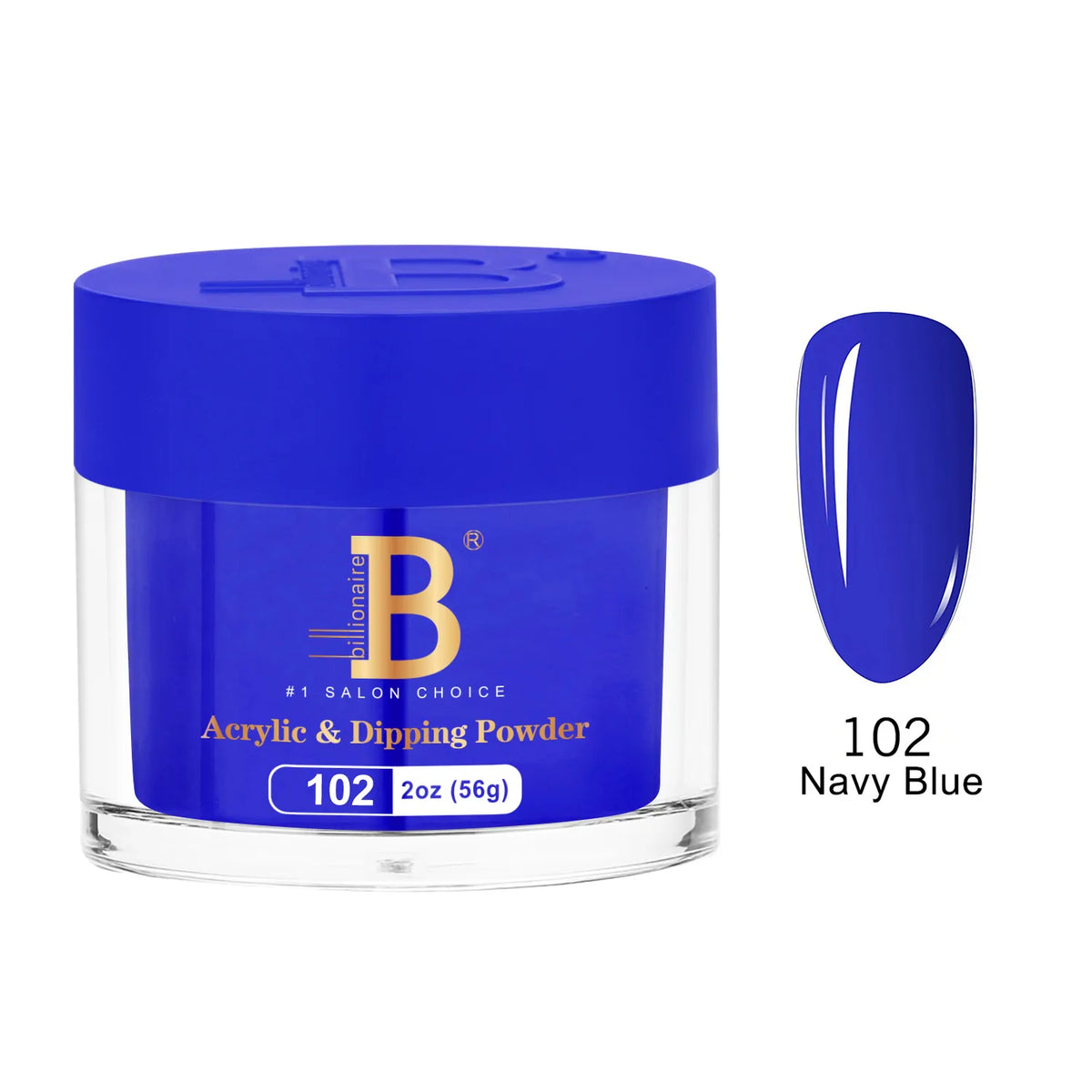 Billionaire Imperial Acrylic & Dipping Powder 102 Navy Blue 2 oz jar