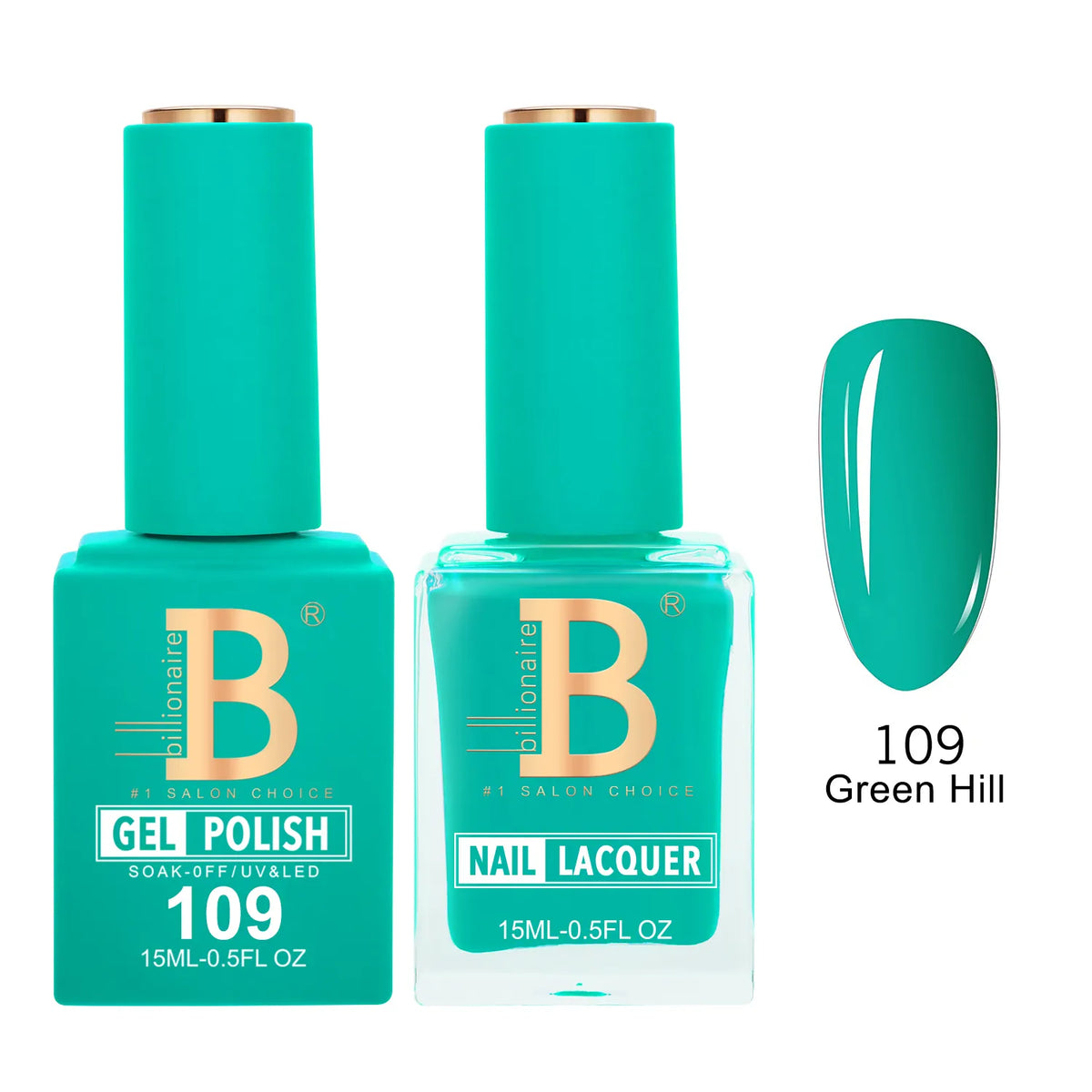 Billionaire Imperial 109 Green Hill - Duo Gel Polish & Lacquer