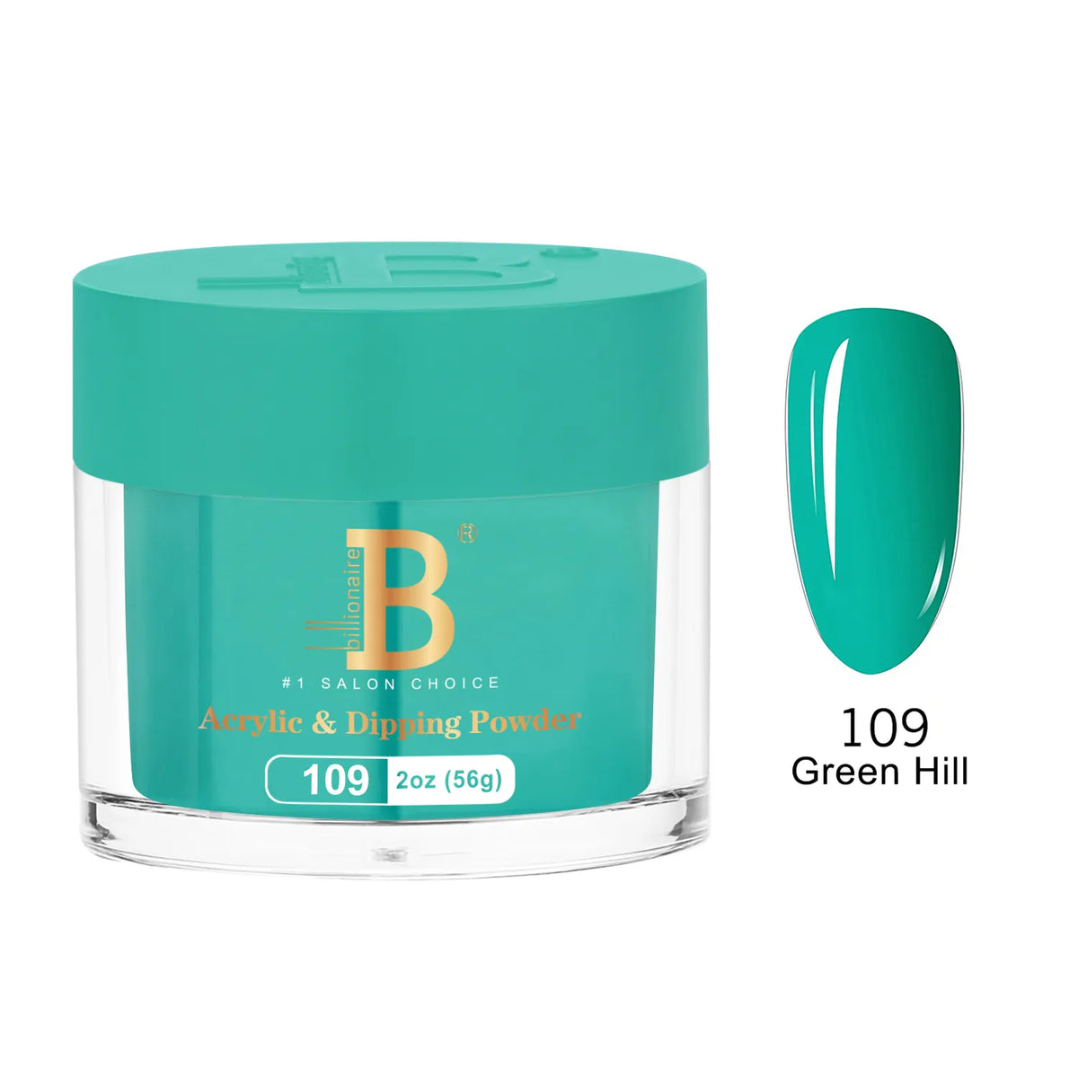 Billionaire Imperial Acrylic & Dipping Powder 109 Green Hill 2 oz jar