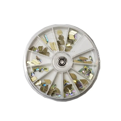 12 Size Irreglar Crystal Rhinestone Wheel
