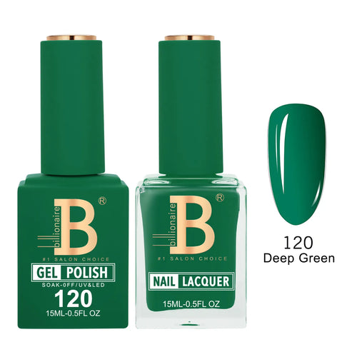 Billionaire Imperial 120 Deep Green - Duo Gel Polish & Lacquer