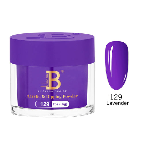 Billionaire Imperial Acrylic & Dipping Powder 129 Lavender 2 oz jar