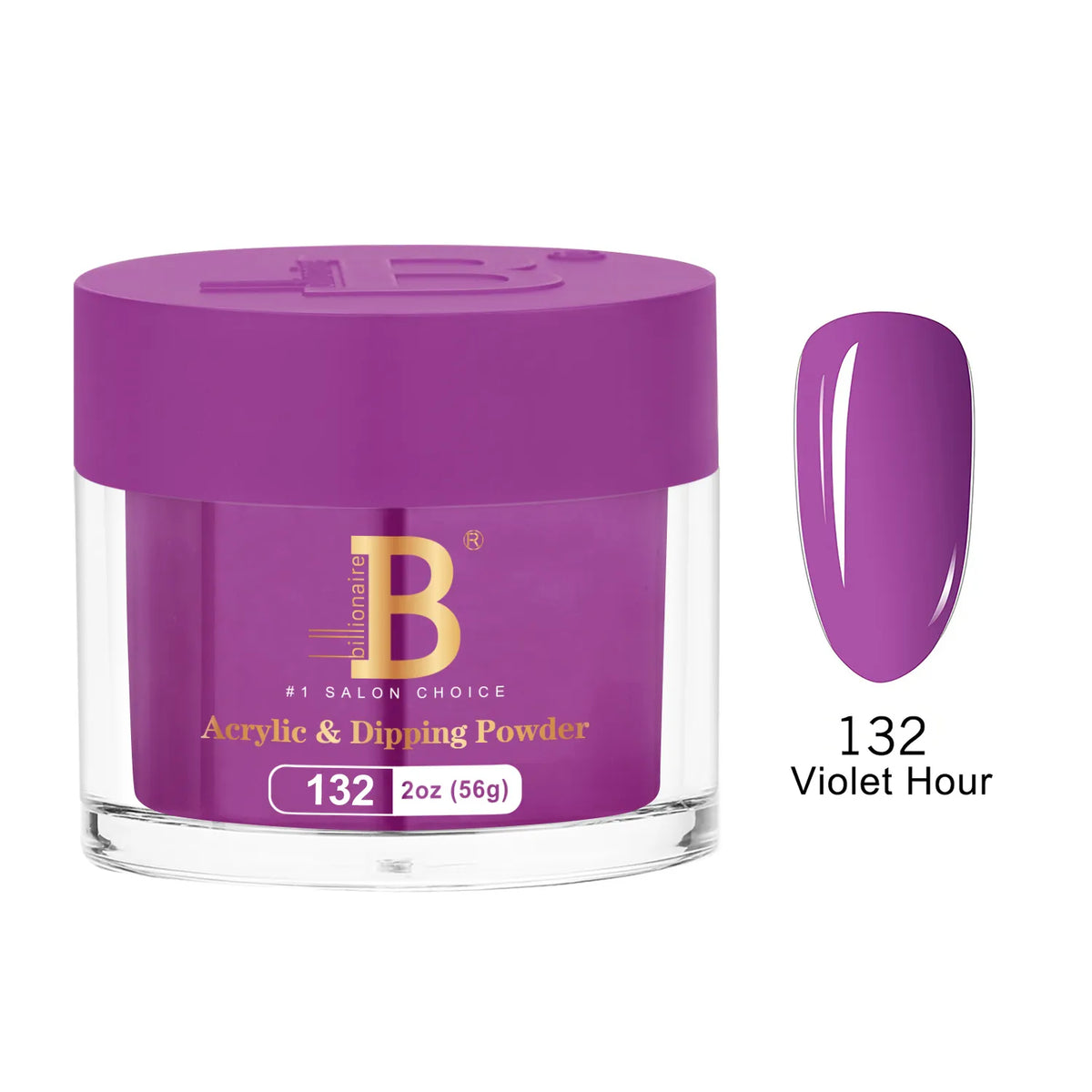 Billionaire Imperial Acrylic & Dipping Powder 132 Violet Hour 2 oz jar