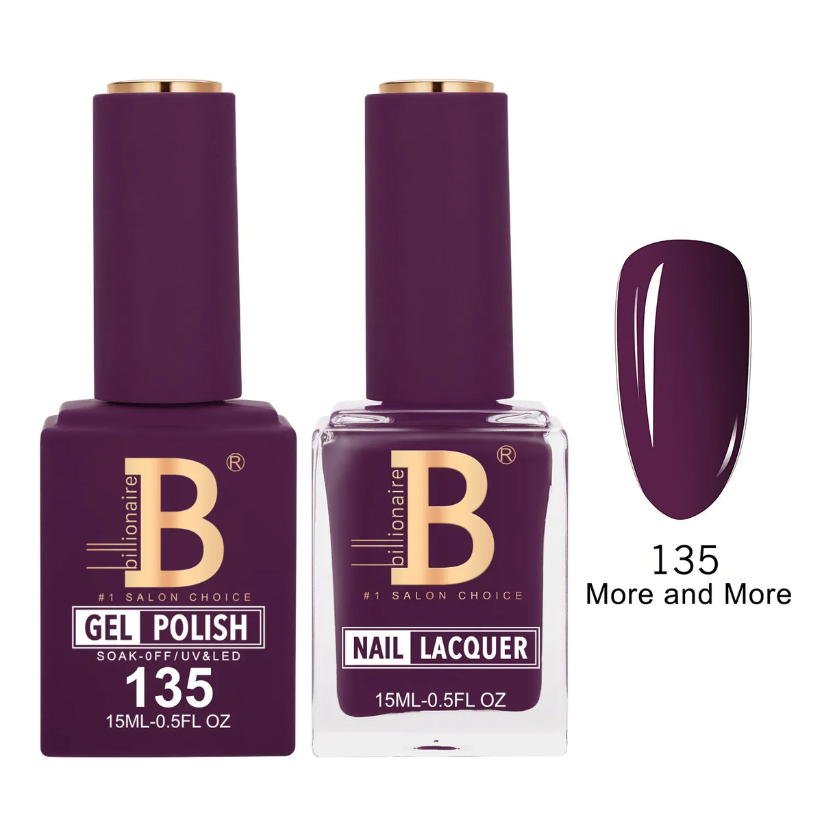 Billionaire Imperial 135 More and More - Duo Gel Polish & Lacquer