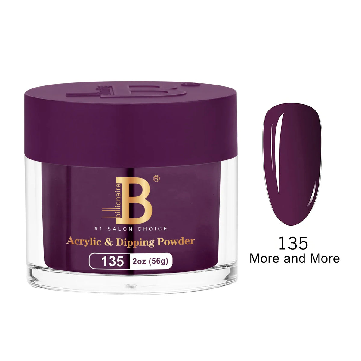 Billionaire Imperial Acrylic & Dipping Powder 135 More and More 2 oz jar