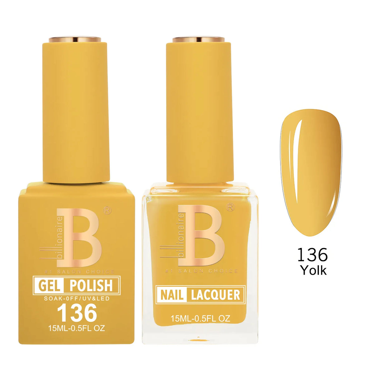 Billionaire Imperial 136 Yolk - Duo Gel Polish & Lacquer