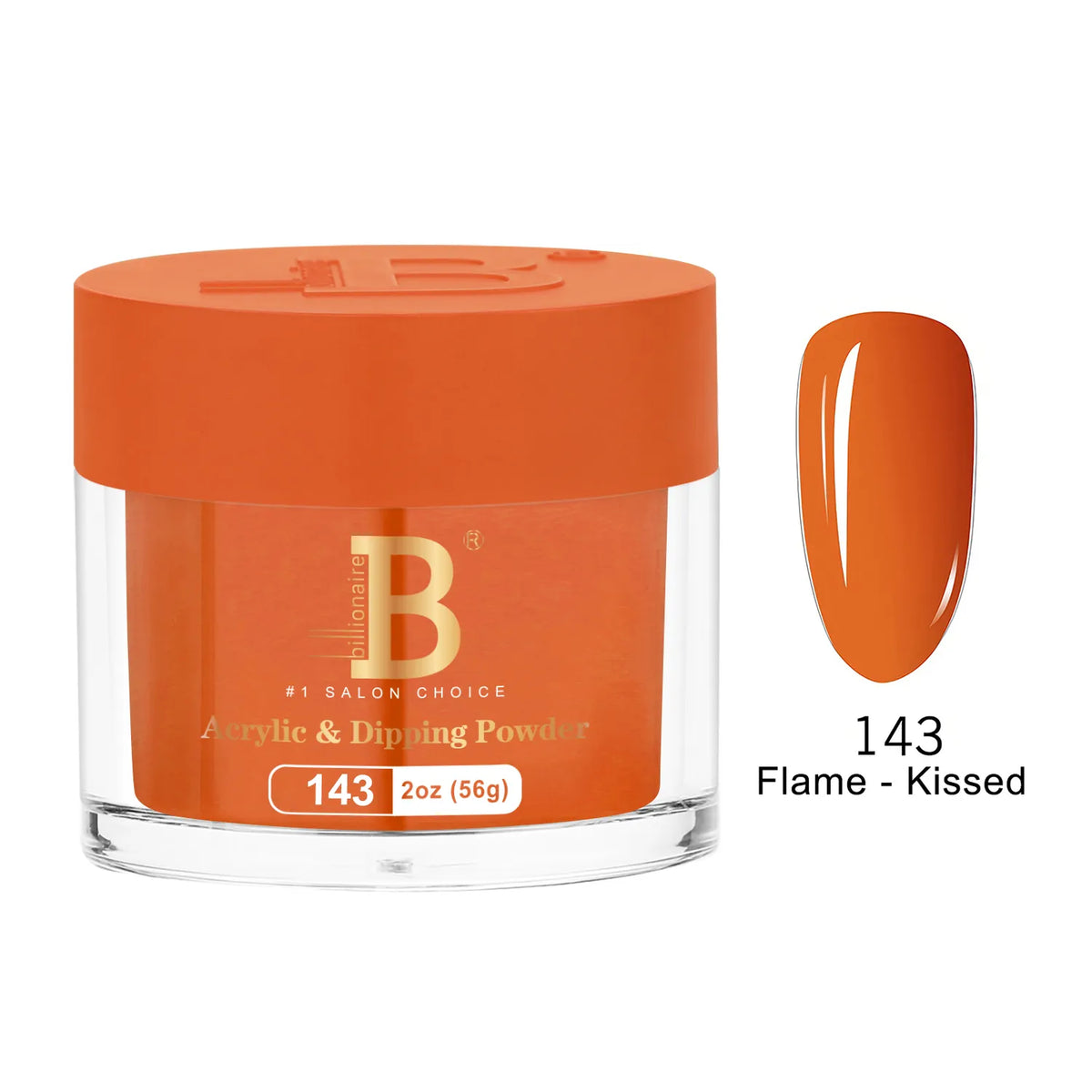 Billionaire Imperial Acrylic & Dipping Powder 143 Flame-Kissed 2 oz jar