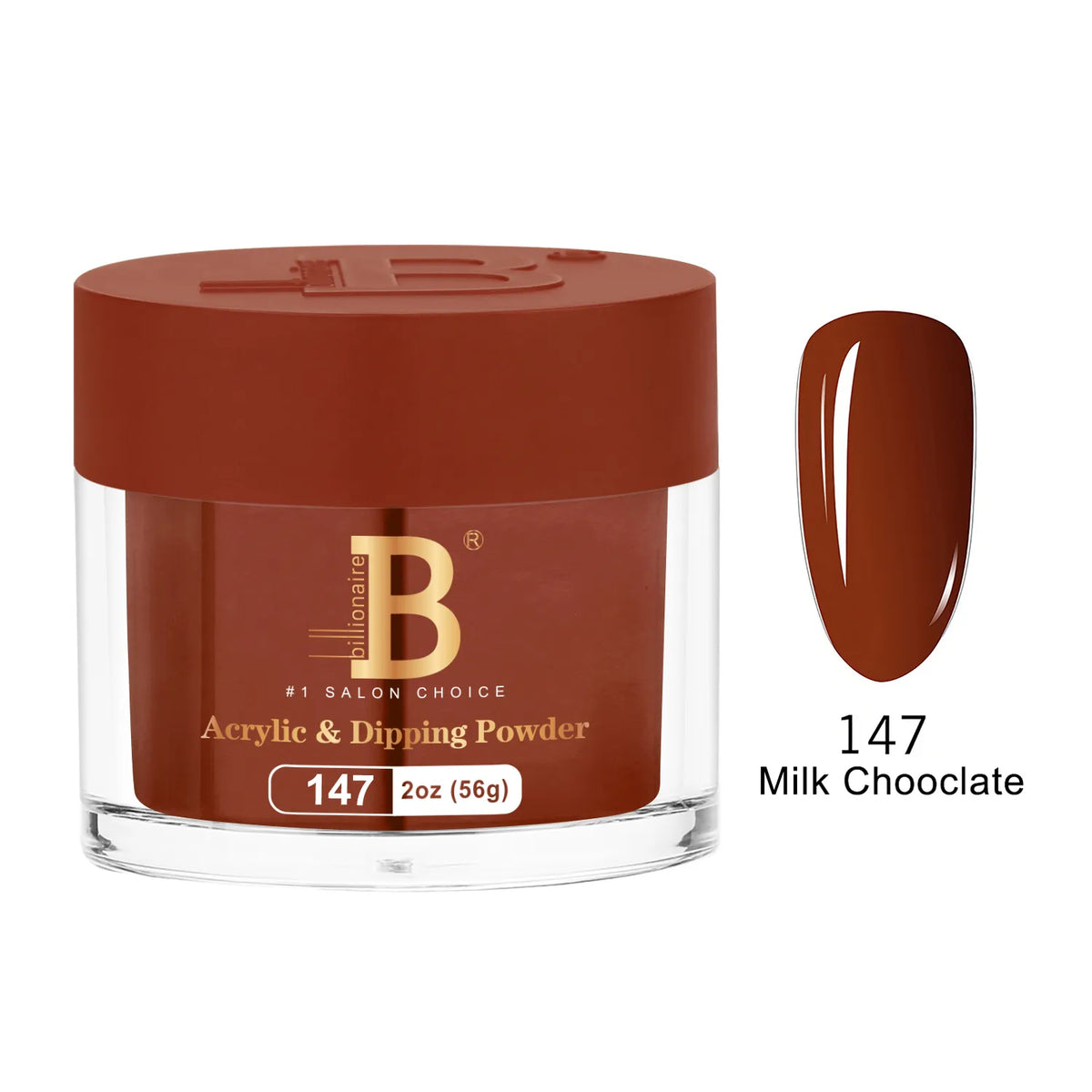 Billionaire Imperial Acrylic & Dipping Powder 147 Milk Chocolate 2 oz jar