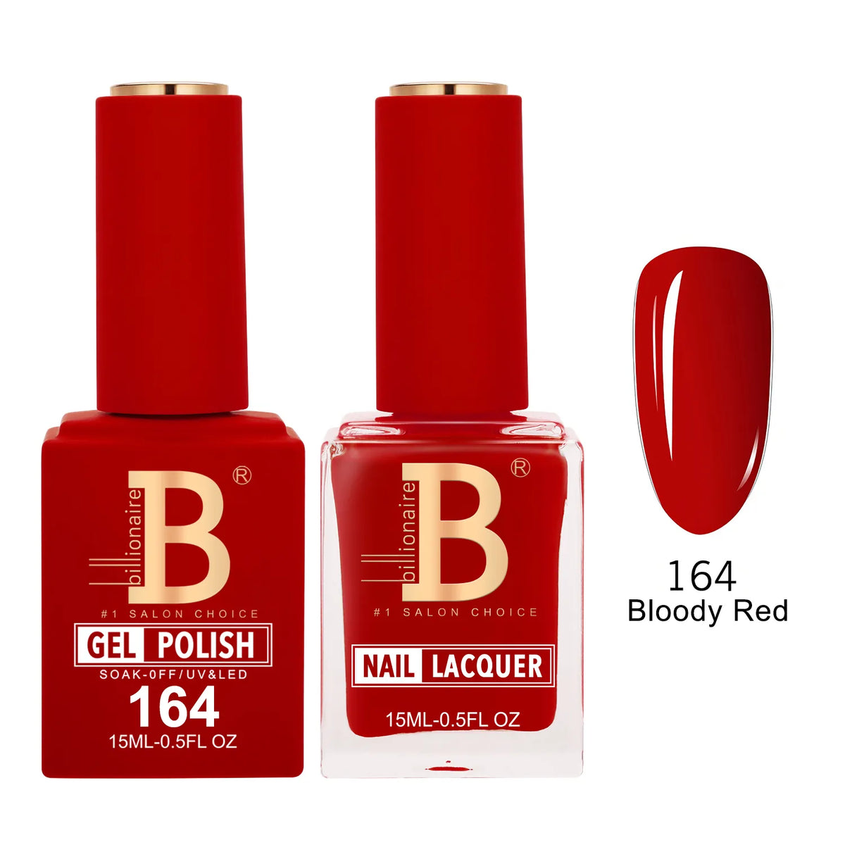 Billionaire Imperial 164 Bloody Red - Duo Gel Polish & Lacquer
