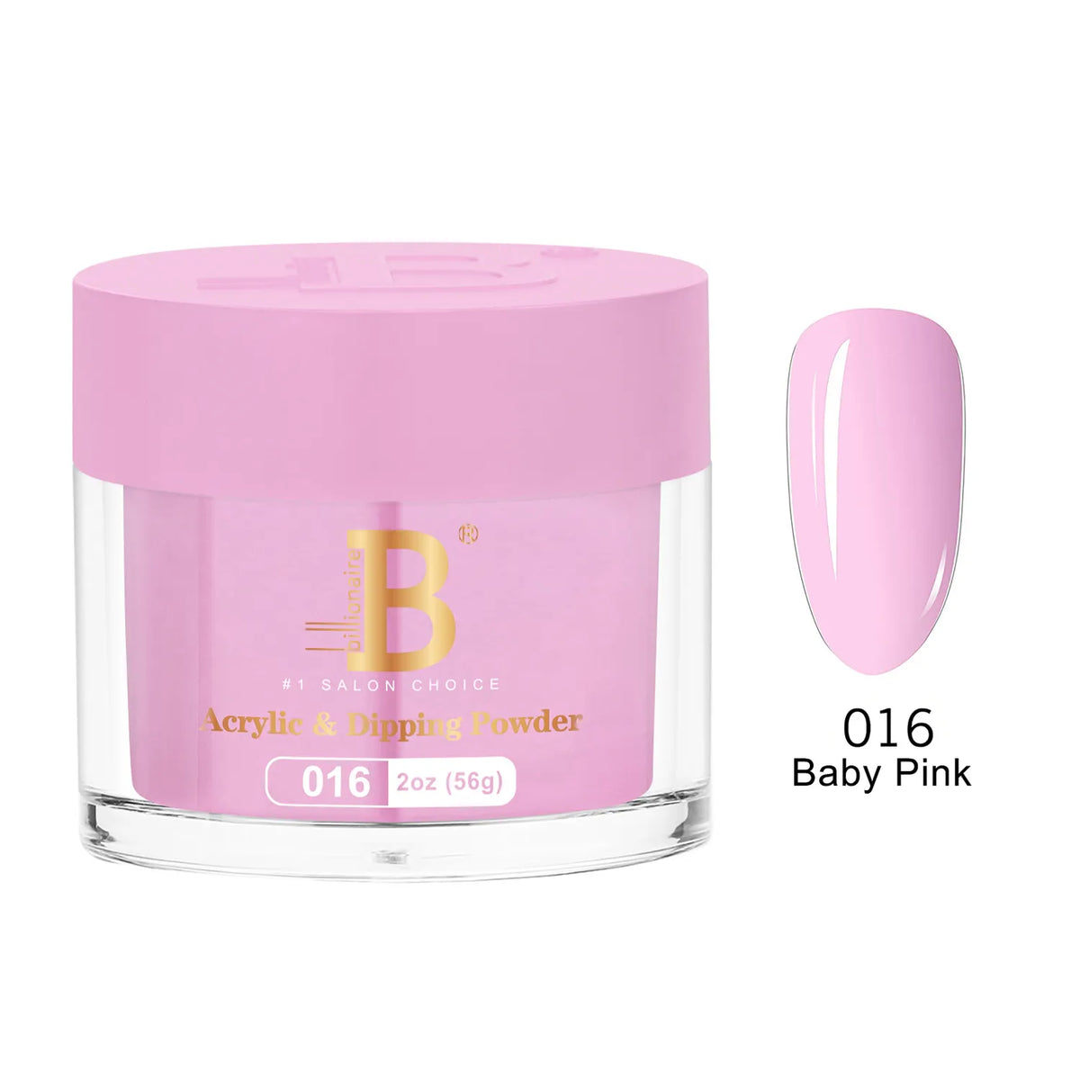 Billionaire Imperial Acrylic & Dipping Powder 016 Baby Pink 2 oz jar