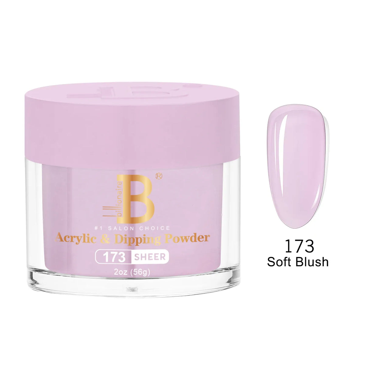 Billionaire Imperial Acrylic & Dipping Powder 173 Soft Blush 2 oz jar