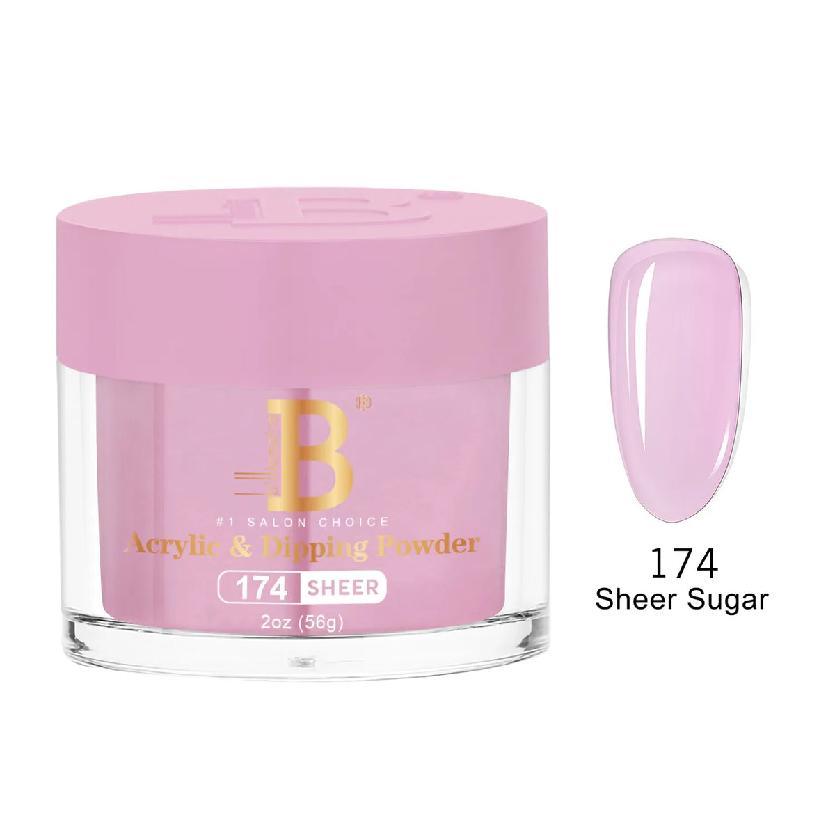 Billionaire Imperial Acrylic & Dipping Powder 174 Sheer Sugar 2 oz jar