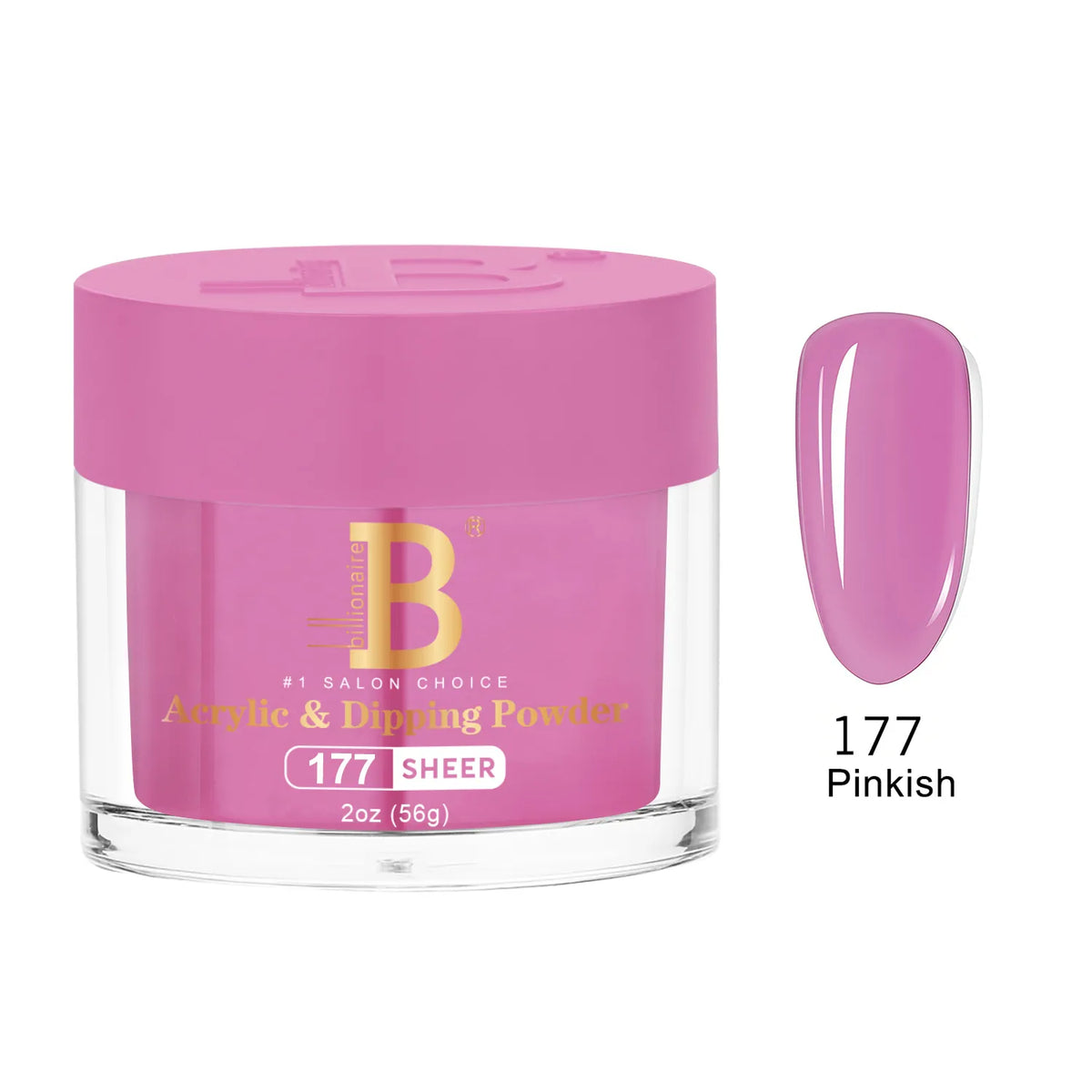 Billionaire Imperial Acrylic & Dipping Powder 177 Pinkish 2 oz jar