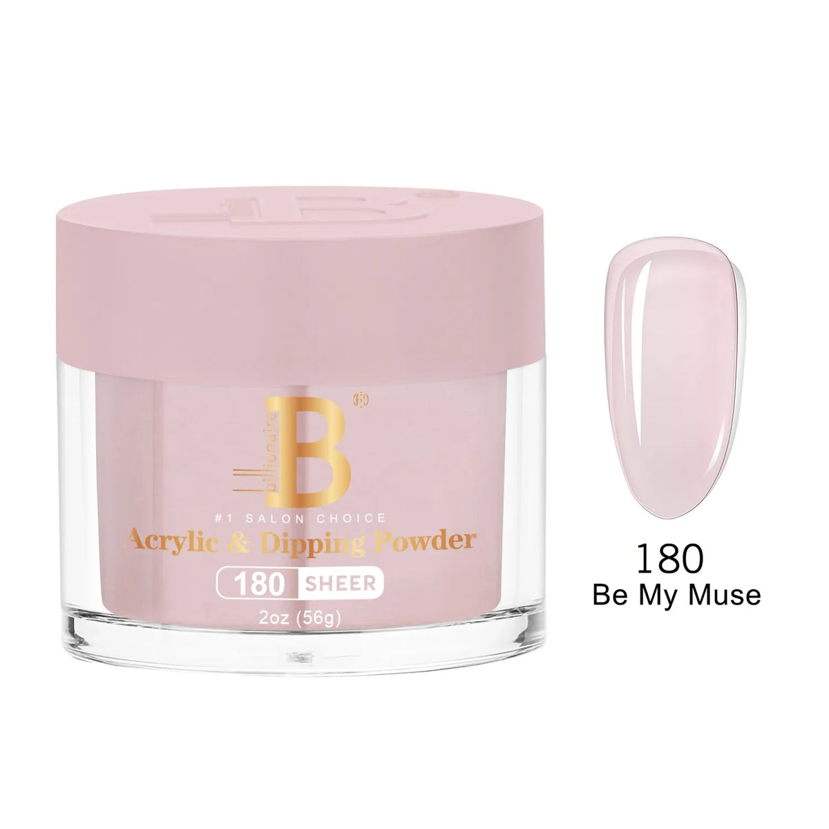 Billionaire Imperial Acrylic & Dipping Powder 180 Be My Muse 2 oz jar