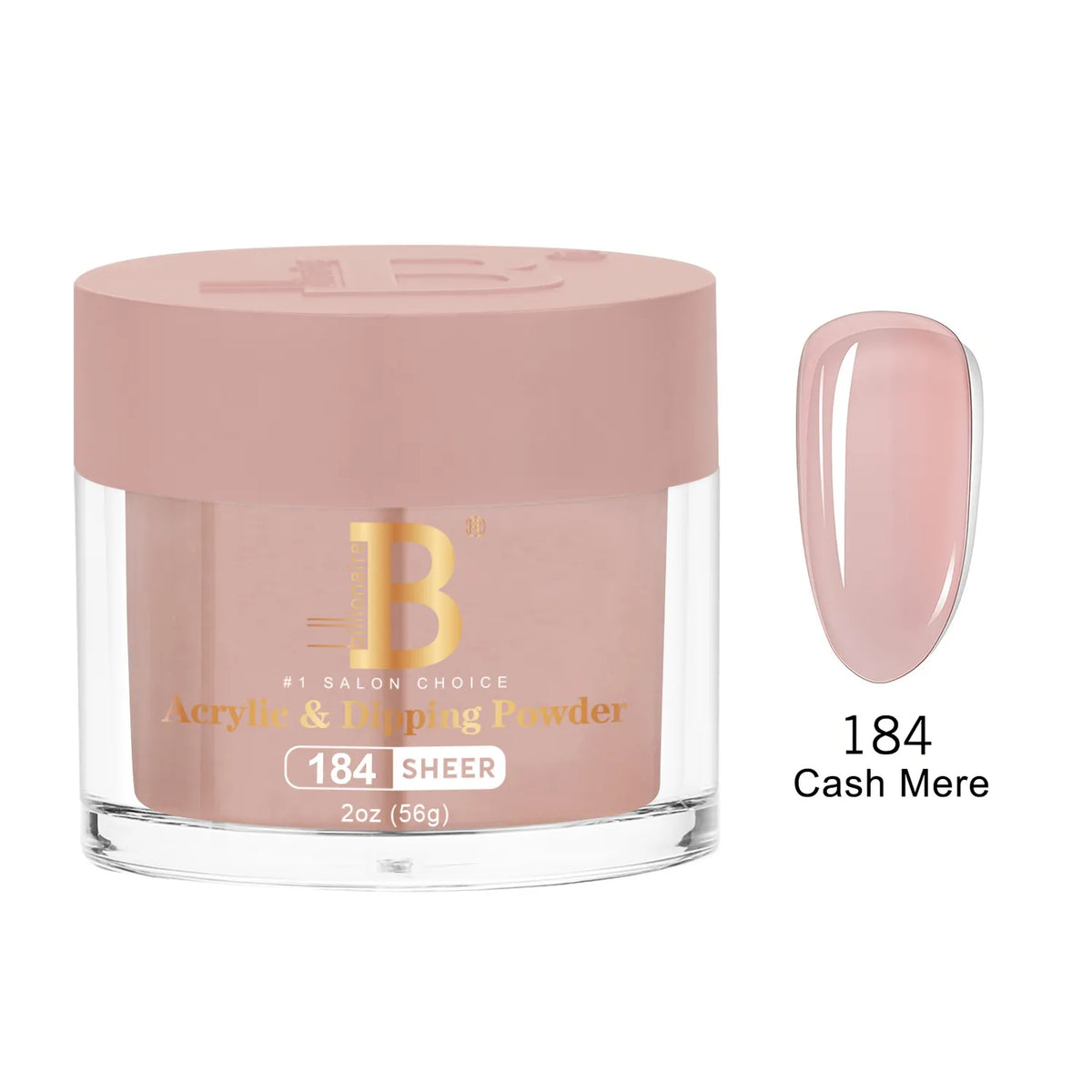Billionaire Imperial Acrylic & Dipping Powder 184 Cash Mere 2 oz jar