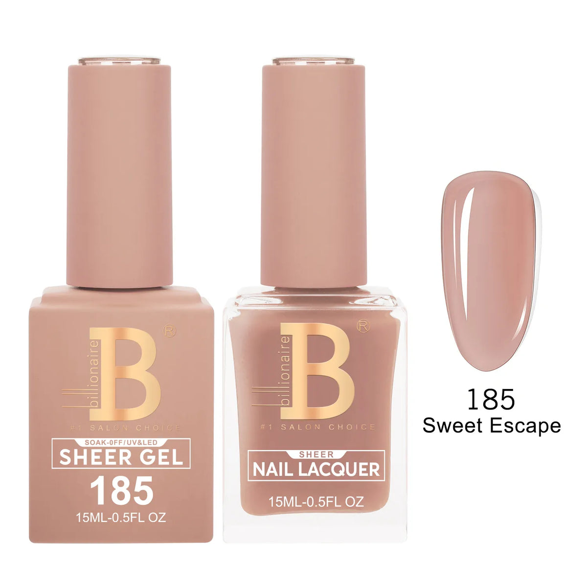 Billionaire Imperial 185 Sweet Escape - Duo Gel Polish & Lacquer