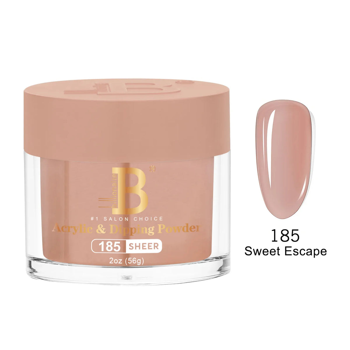 Billionaire Imperial Acrylic & Dipping Powder 185 Sweet Escape 2 oz jar