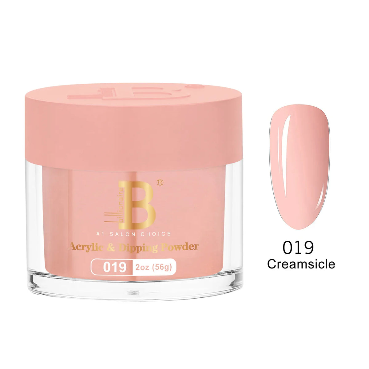 Billionaire Imperial Acrylic & Dipping Powder 019 Creamsicle 2 oz jar