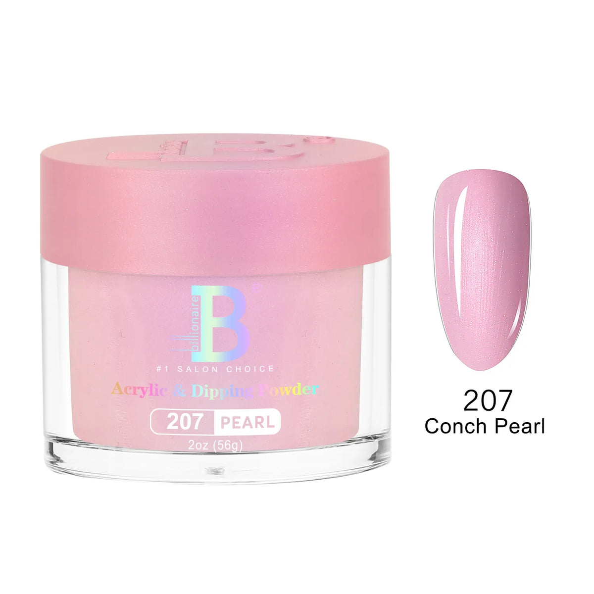 Billionaire Imperial Acrylic & Dipping Powder 207 Conch Pearl 2 oz jar