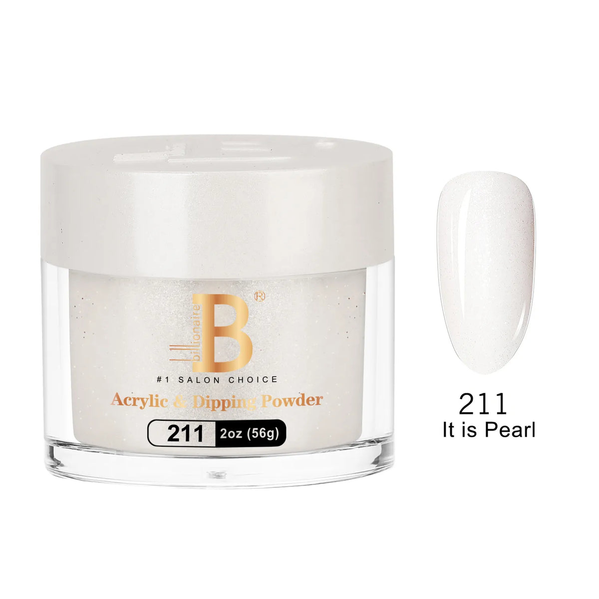 Billionaire Imperial Acrylic & Dipping Powder 211 It is Pearl 2 oz jar