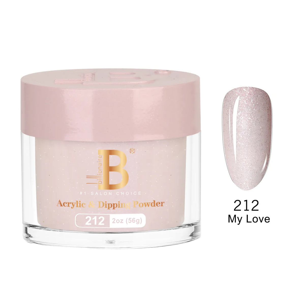 Billionaire Imperial Acrylic & Dipping Powder 212 My Love 2 oz jar