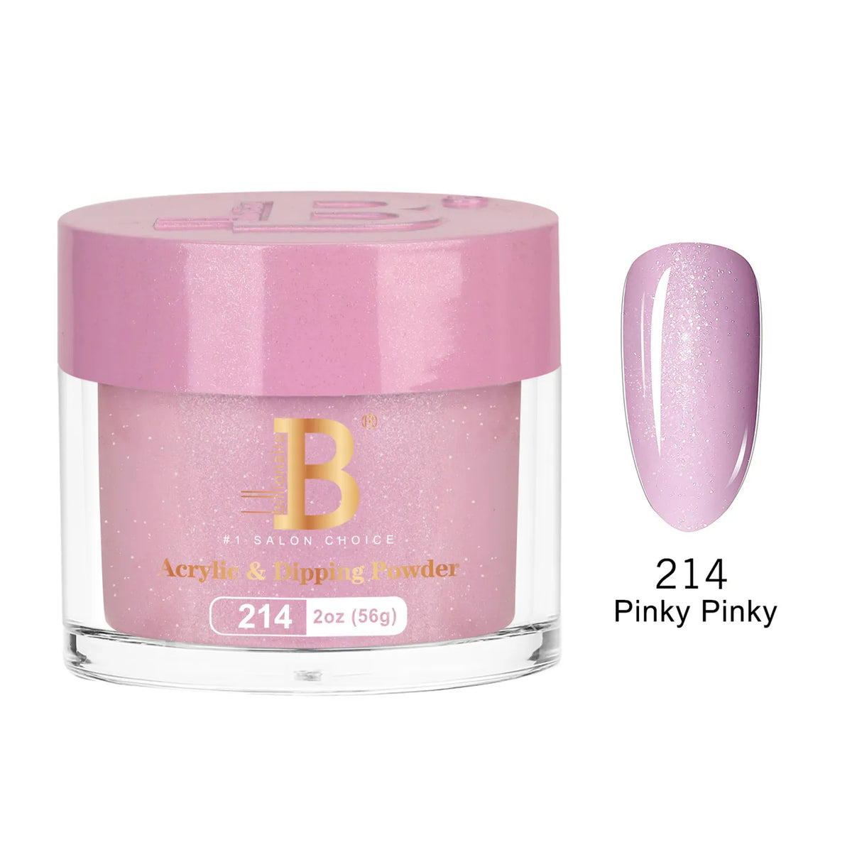 Billionaire Imperial Acrylic & Dipping Powder 214 Pinky Pinky 2 oz jar