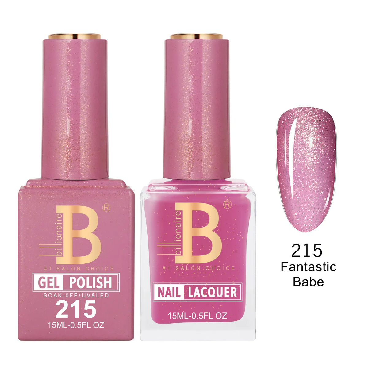 Billionaire Imperial 215 Fantastic Babe - Duo Gel Polish & Lacquer