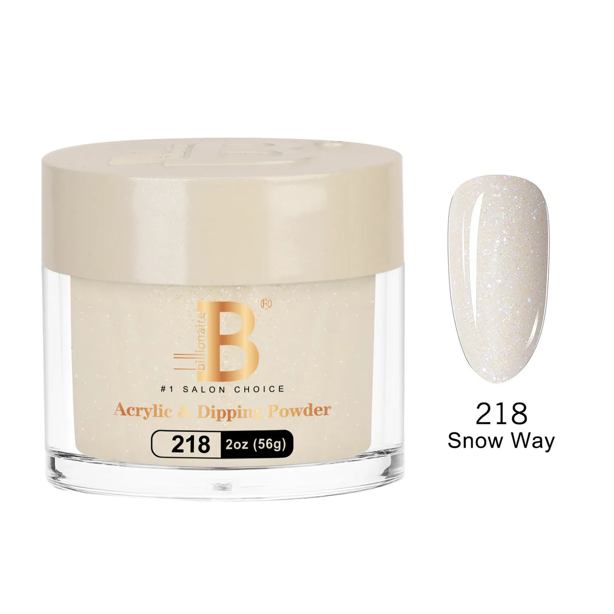 Billionaire Imperial Acrylic & Dipping Powder 218 Snow Way 2 oz jar
