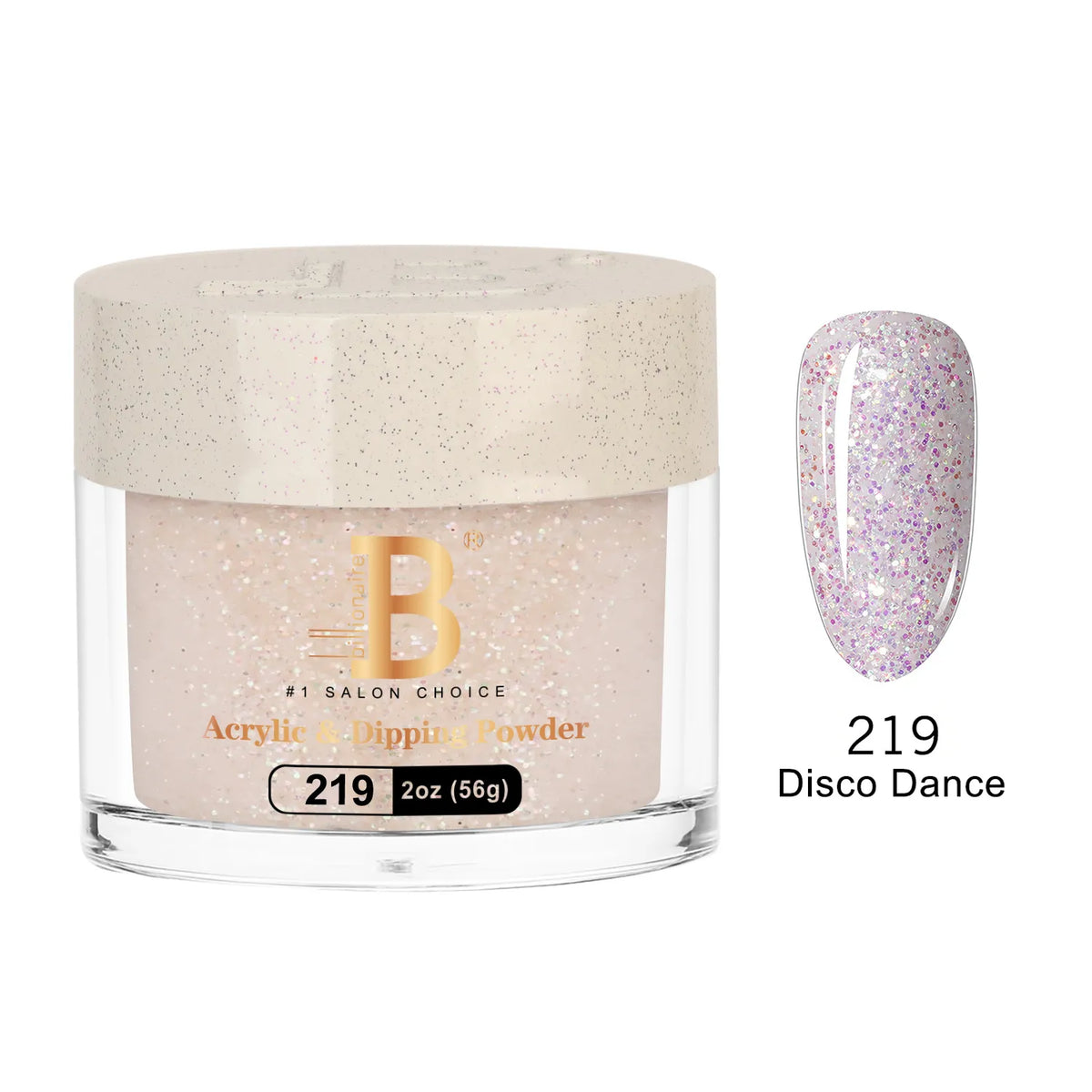 Billionaire Imperial Acrylic & Dipping Powder 219 Disco Dance 2 oz jar