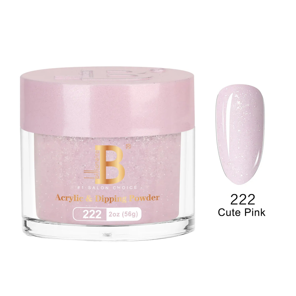 Billionaire Imperial Acrylic & Dipping Powder 222 Cute Pink 2 oz jar