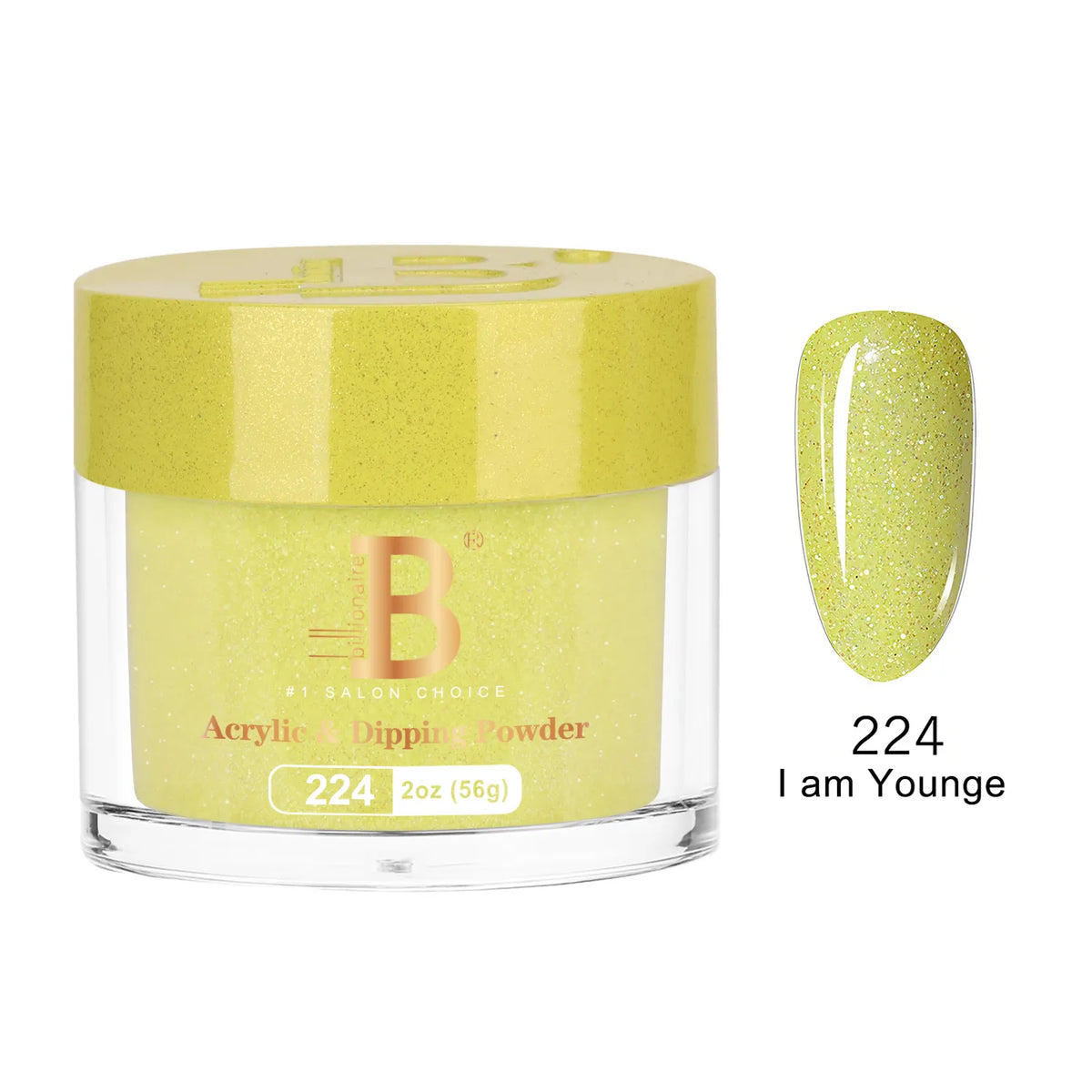 Billionaire Imperial Acrylic & Dipping Powder 224 I am Younge 2 oz jar