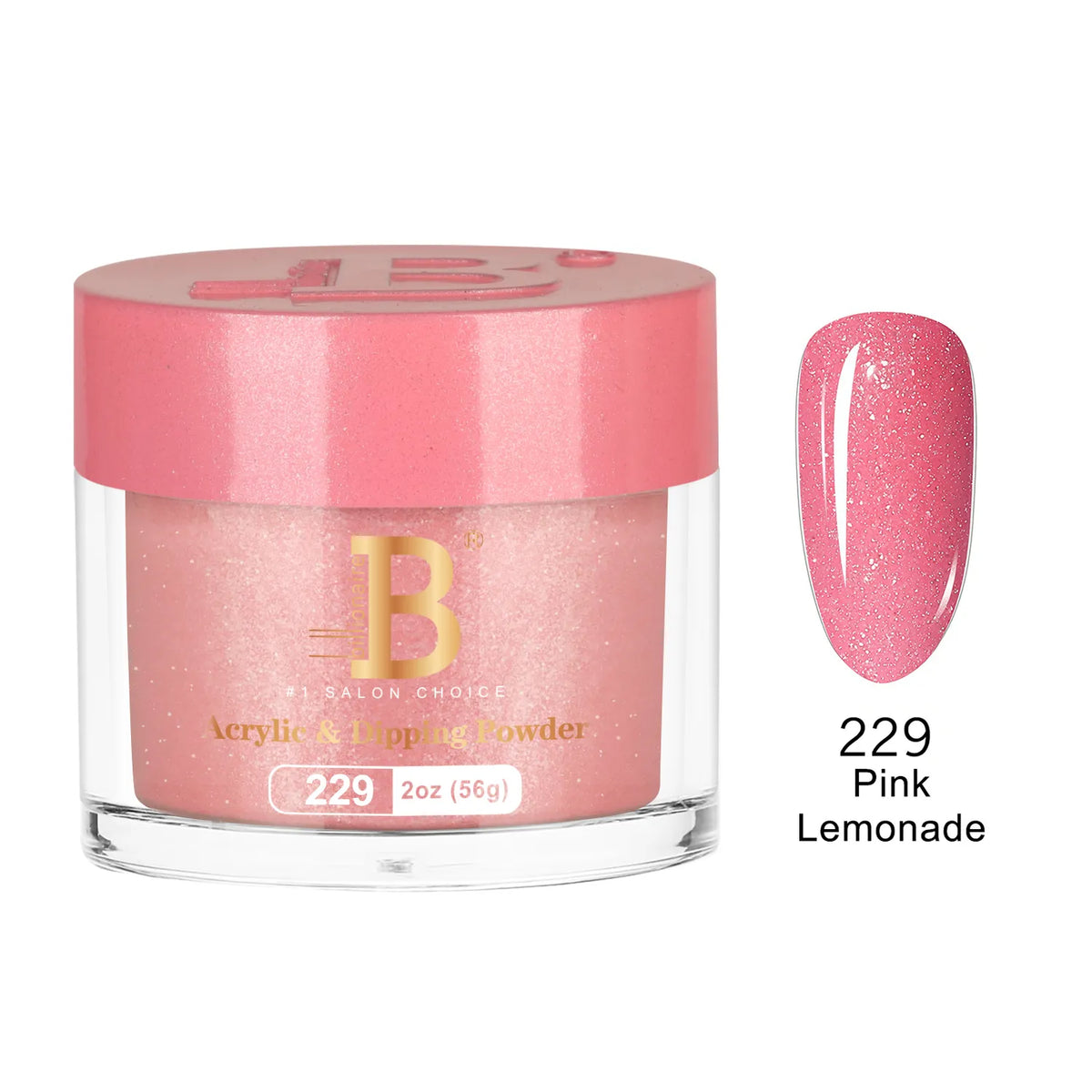 Billionaire Imperial Acrylic & Dipping Powder 229 Pink Lemonade 2 oz jar