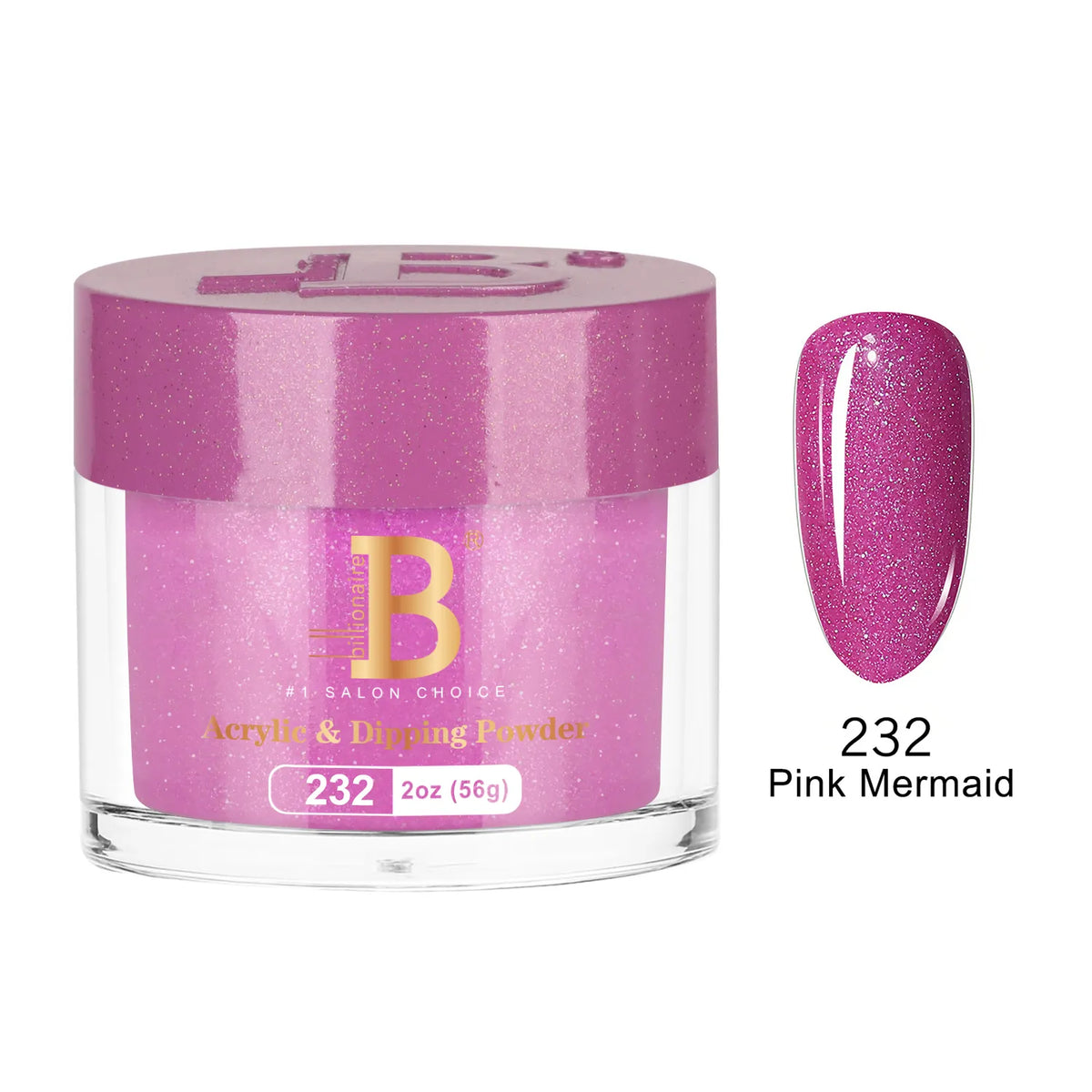 Billionaire Imperial Acrylic & Dipping Powder 232 Pink Mermaid 2 oz jar